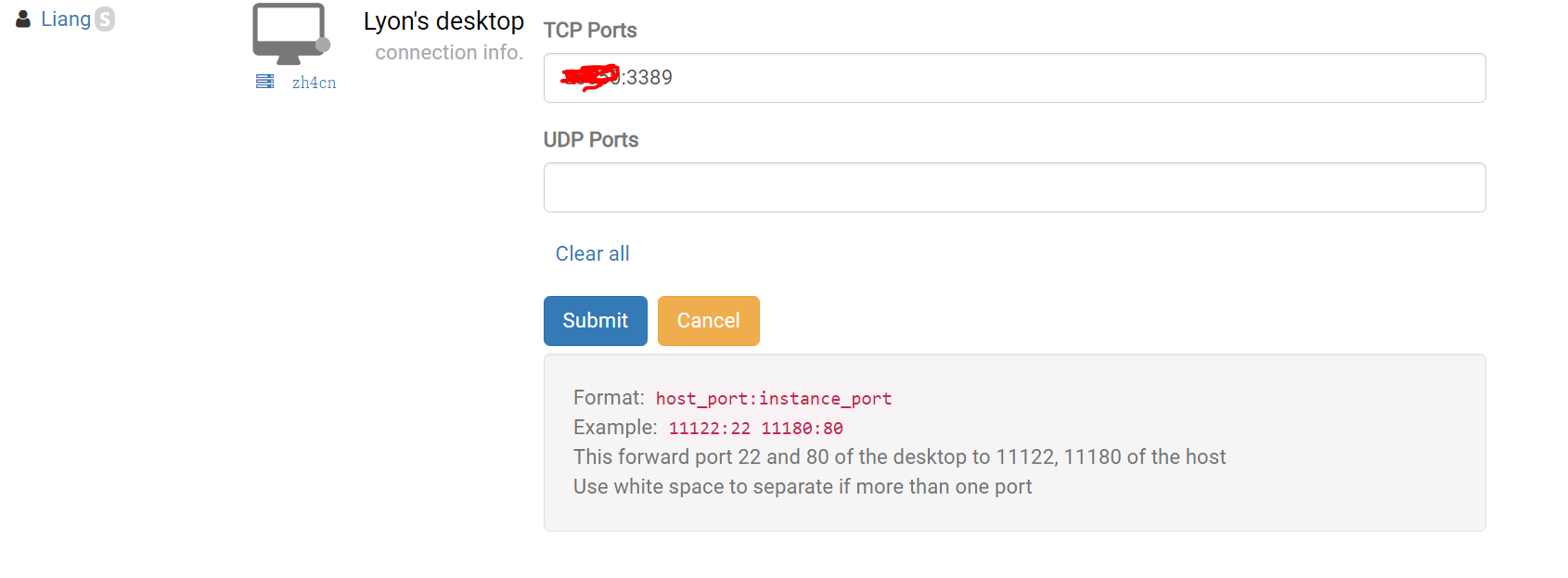 Exemple de redirection de port RDP pour Windows